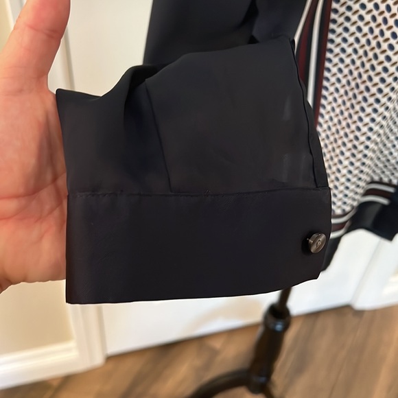 Ann Taylor Navy Blouse - Picture 4 of 9